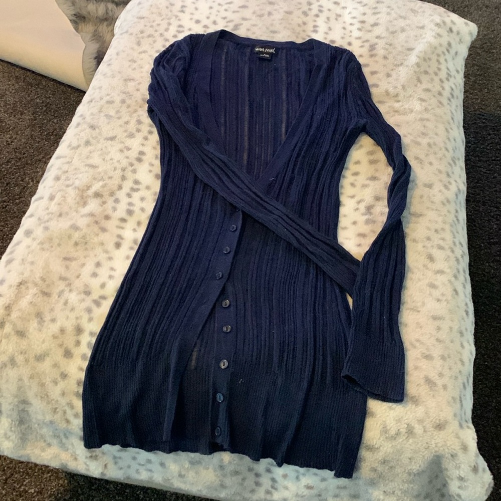 Blue light sweater